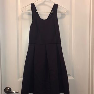 Purple express dress with back cutouts